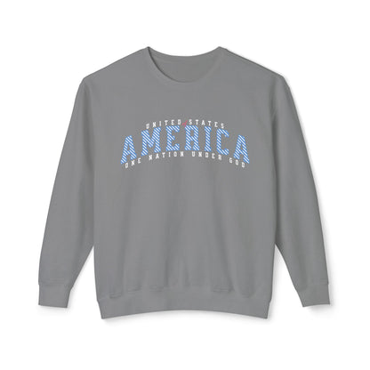USA One Nation Under God Lightweight Sweatshirt