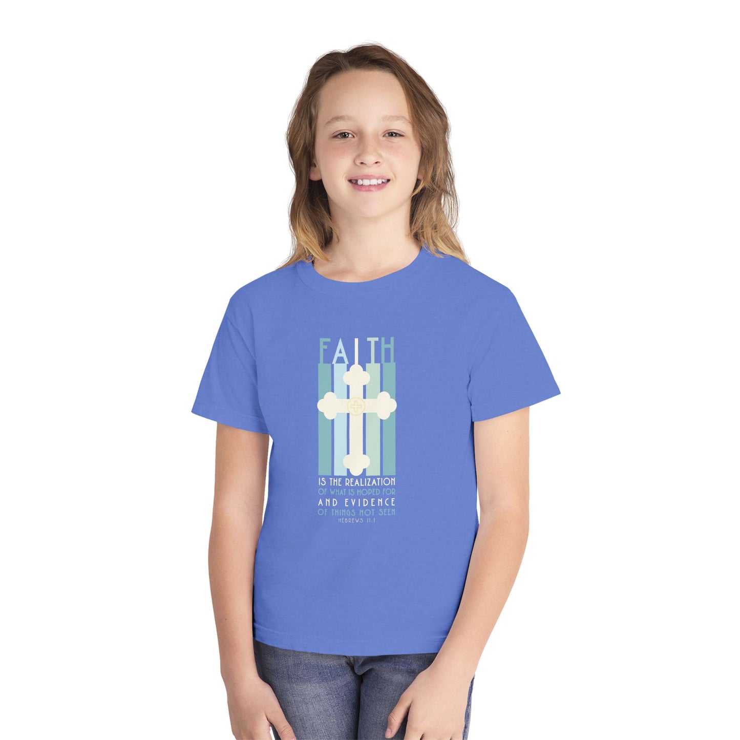 Hebrews 11:1 Faith Youth Graphic T-Shirt
