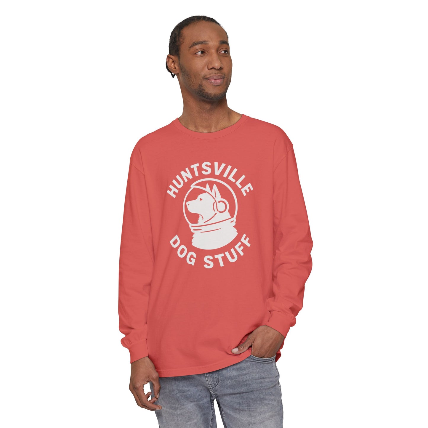 Huntsville Dog Stuff Long Sleeve T-Shirt - Plain Back