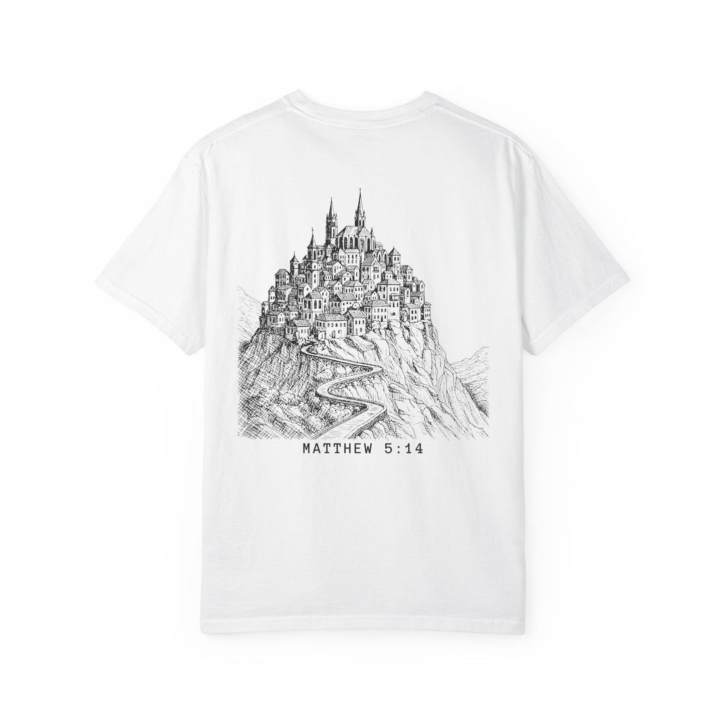 Matthew 5:14 - A City Set on a Mountain - Graphic T-Shirt