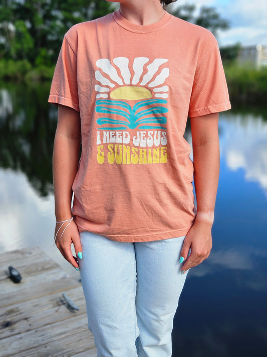 Jesus & Sunshine Graphic T-Shirt