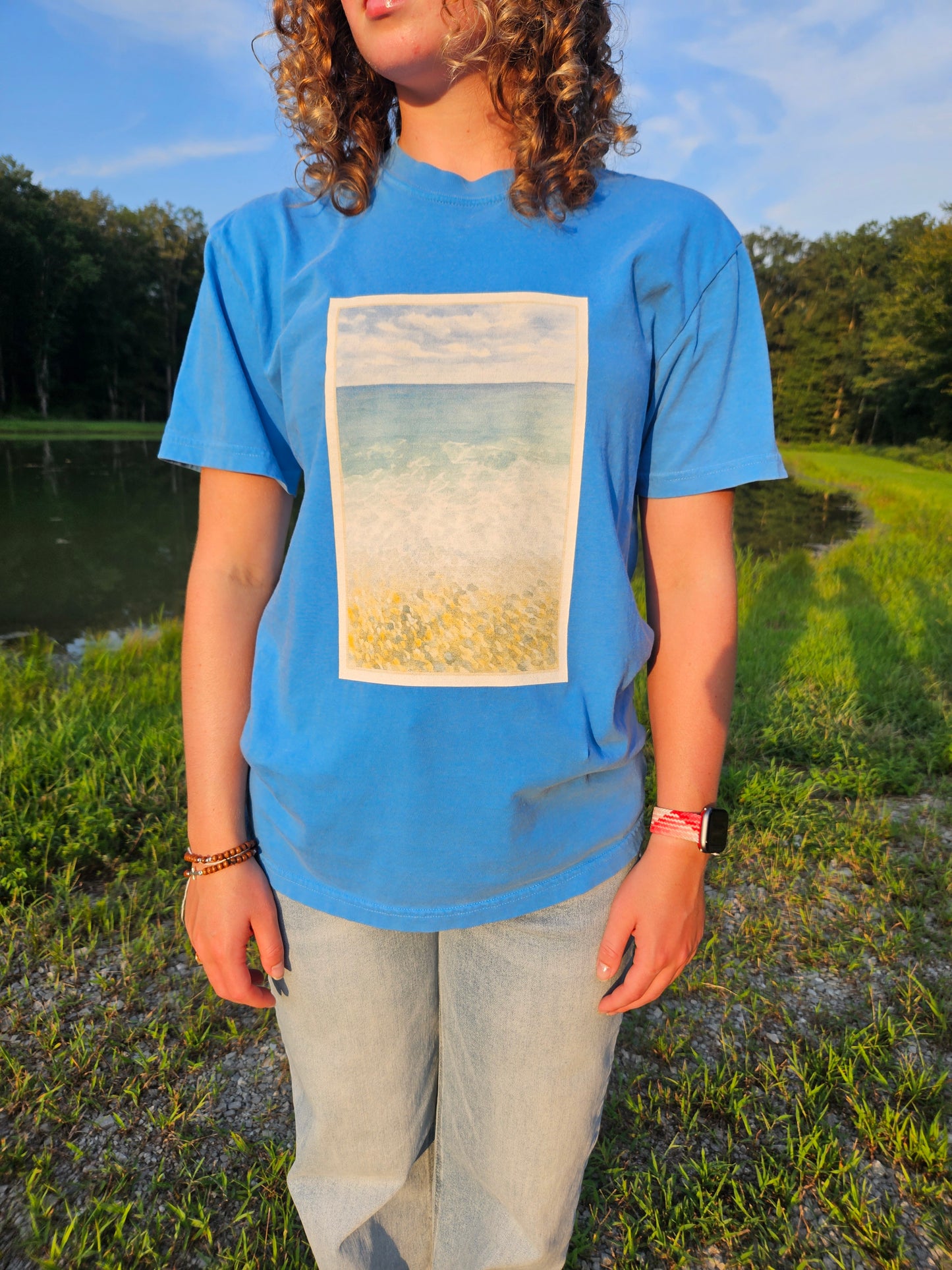 Nice France Watercolor Graphic T-Shirt