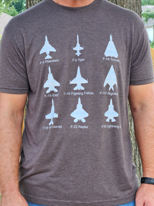 United States Fighter Jets Graphic T-Shirt