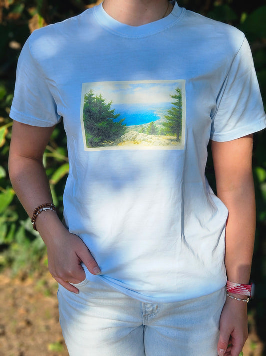 Greece Watercolor Graphic T-Shirt