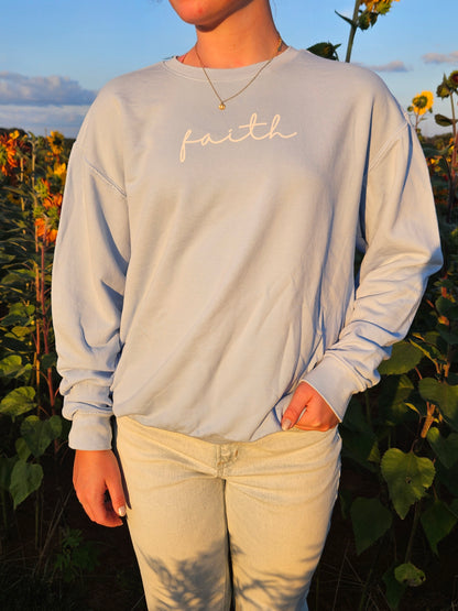 Faith Script Lightweight Sweatshirt