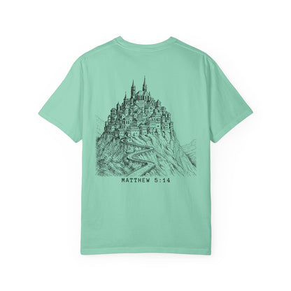 Matthew 5:14 - A City Set on a Mountain - Graphic T-Shirt