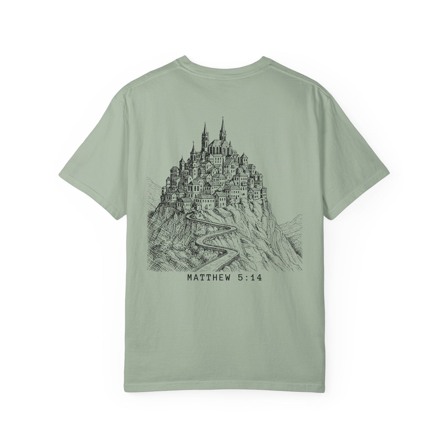 Matthew 5:14 - A City Set on a Mountain - Graphic T-Shirt