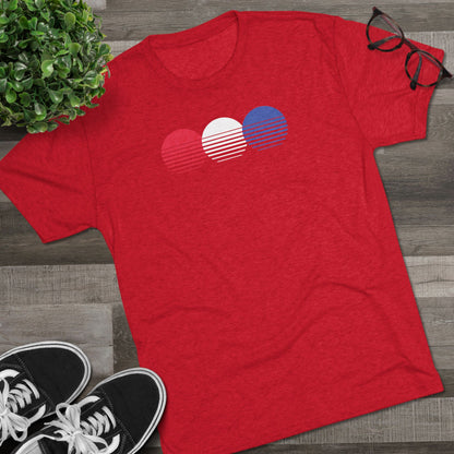 Patriotic Chasing Sunsets Tri-Blend T-Shirt