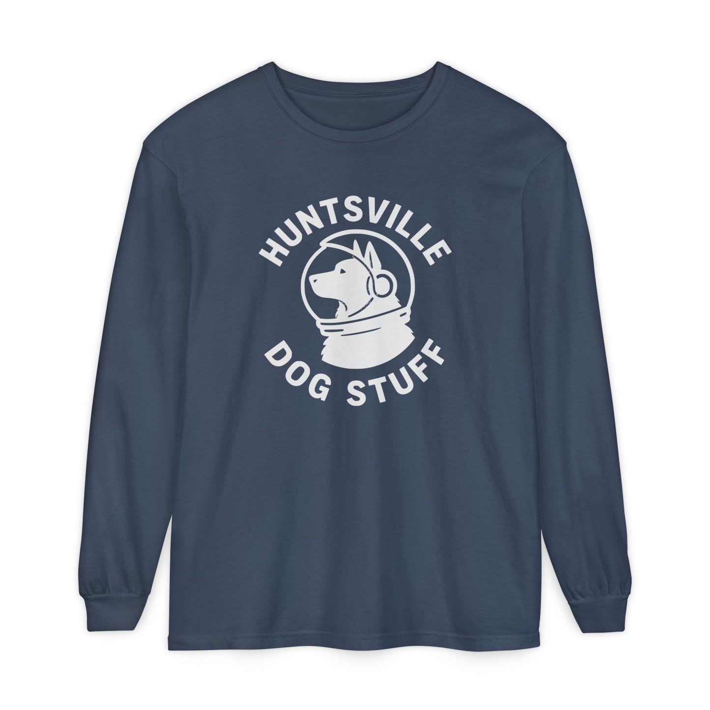 Huntsville Dog Stuff Long Sleeve T-Shirt - Plain Back
