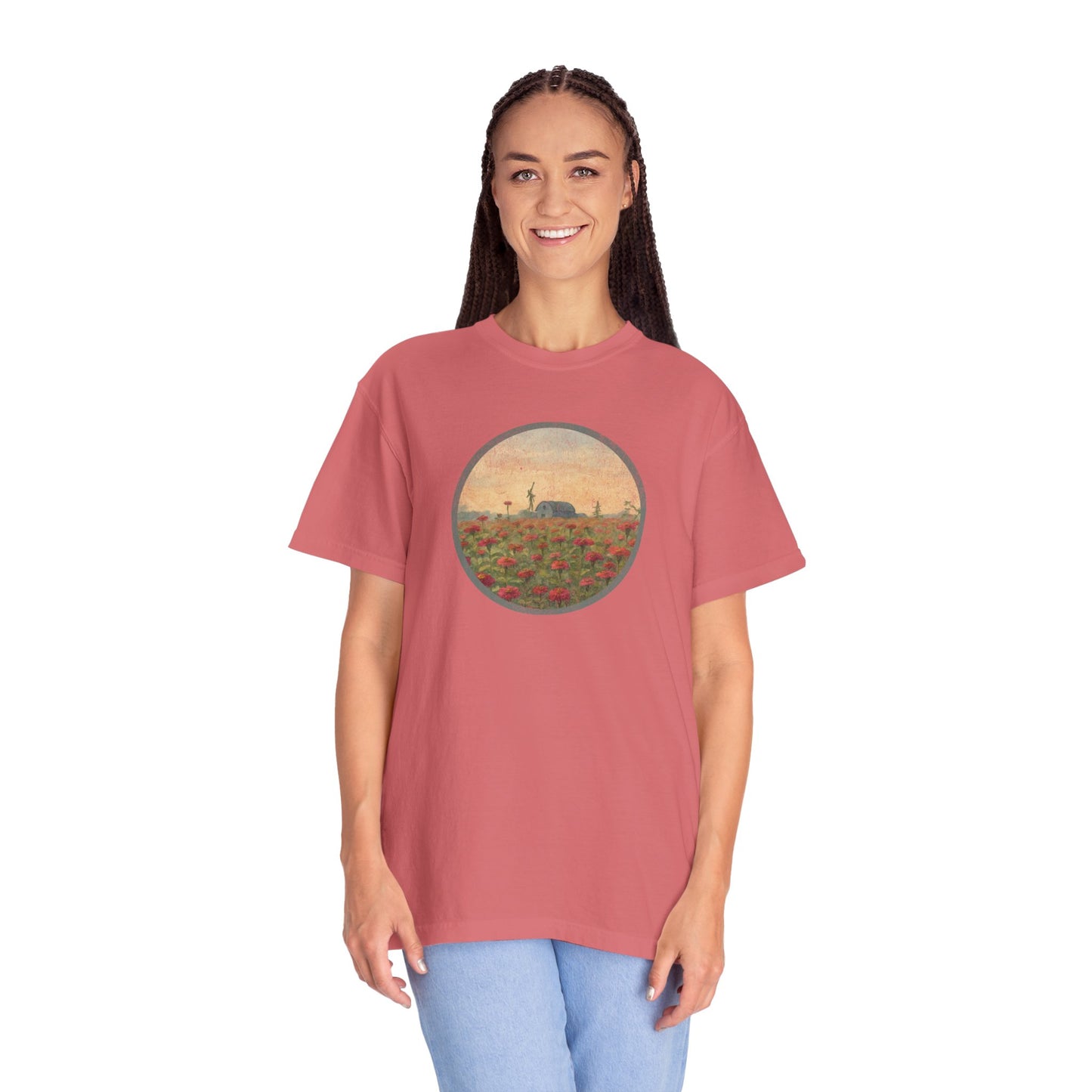 Field of Zinnias Graphic T-Shirt