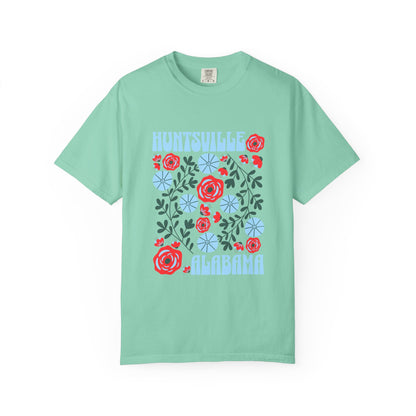 Floral Huntsville 100% Cotton T-Shirt
