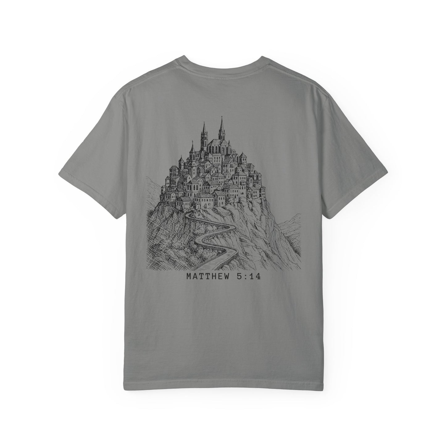 Matthew 5:14 - A City Set on a Mountain - Graphic T-Shirt