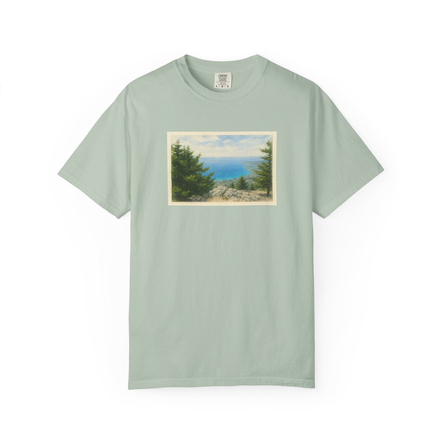 Greece Watercolor Graphic T-Shirt