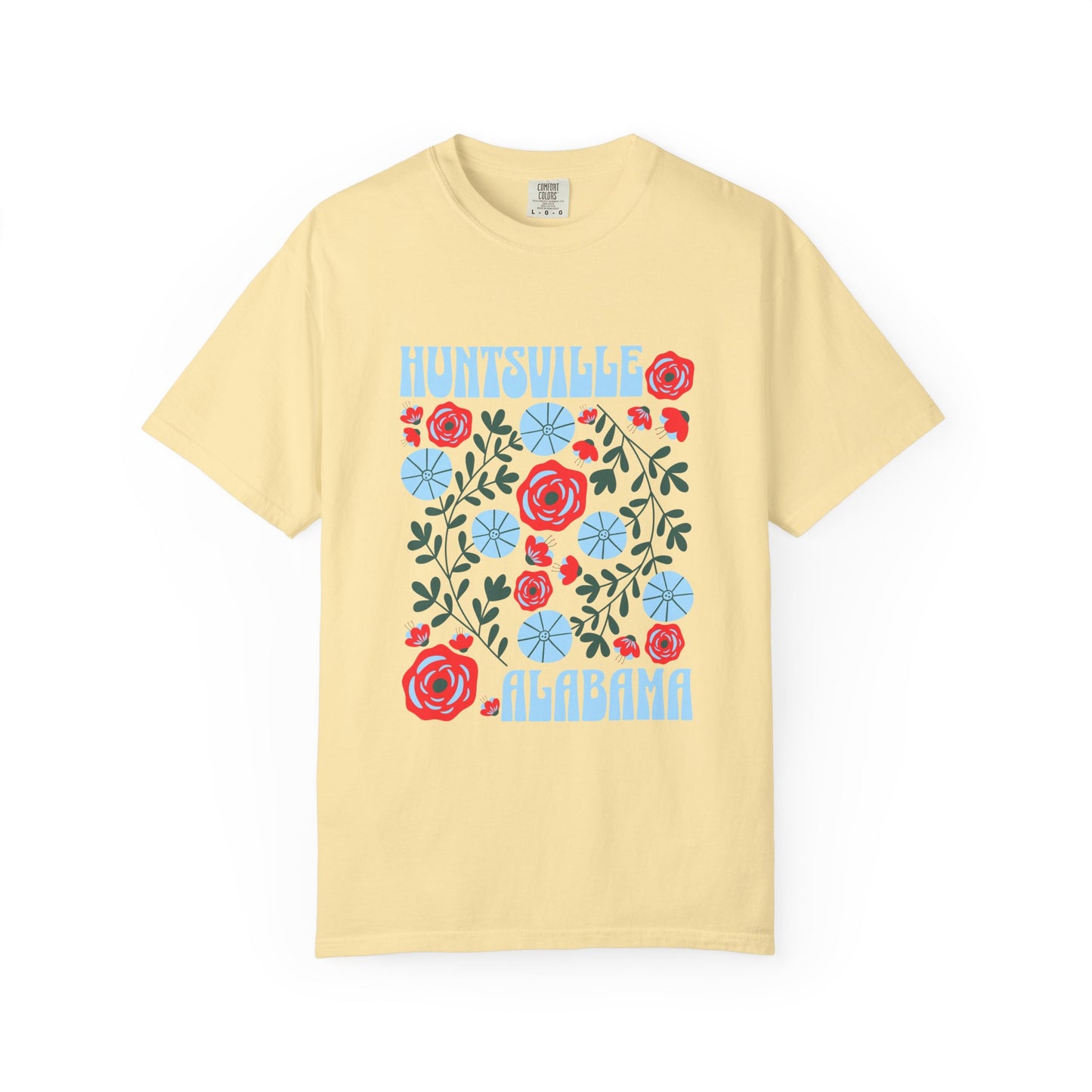 Floral Huntsville 100% Cotton T-Shirt