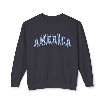 USA One Nation Under God Lightweight Sweatshirt