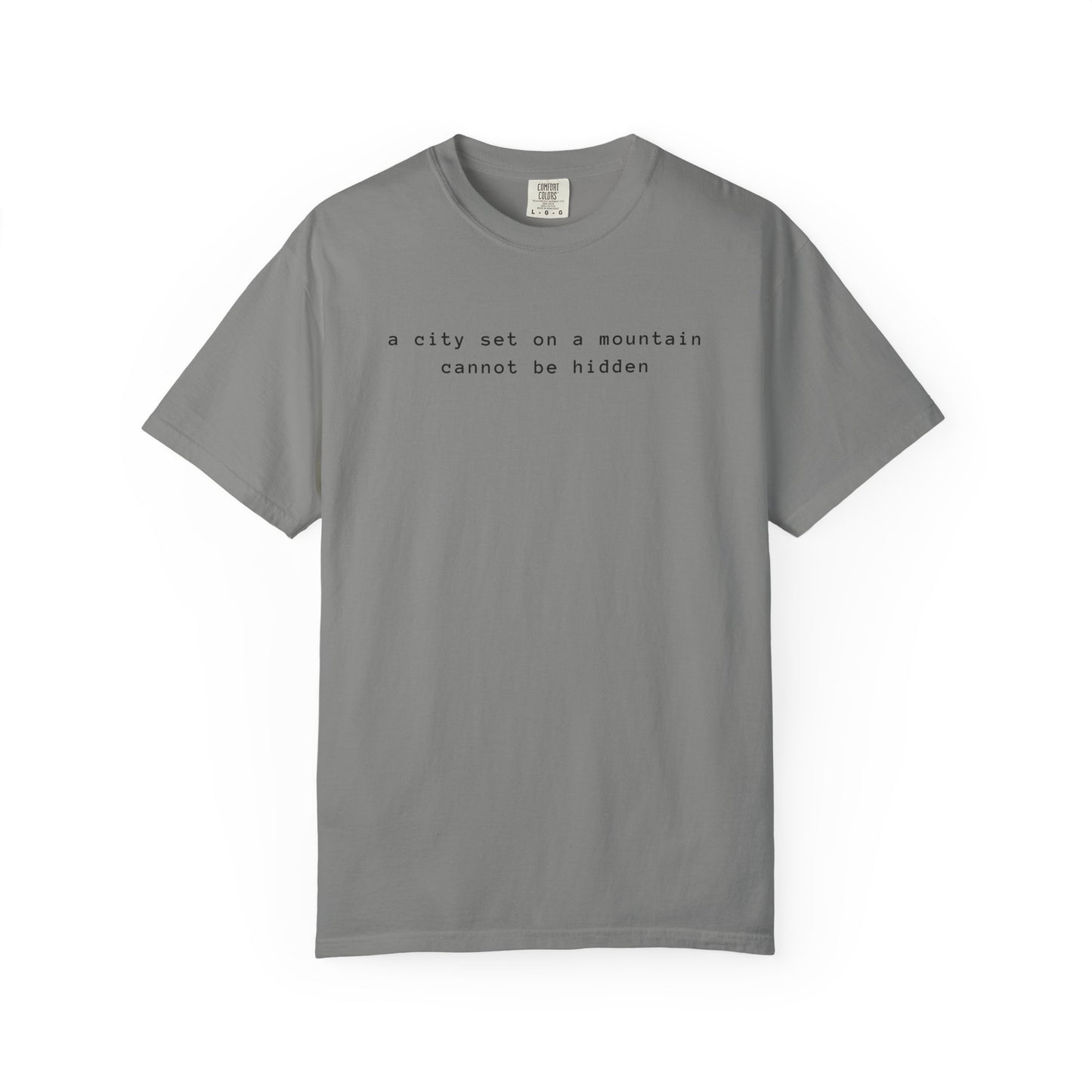 Matthew 5:14 - A City Set on a Mountain - Graphic T-Shirt