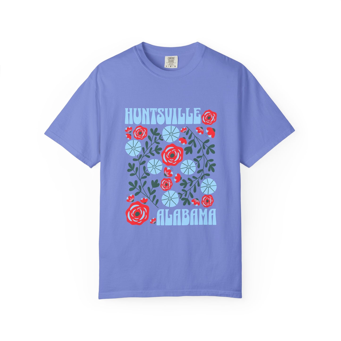 Floral Huntsville 100% Cotton T-Shirt