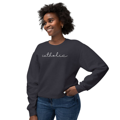 Catholic Script Lightweight Sweatshirt