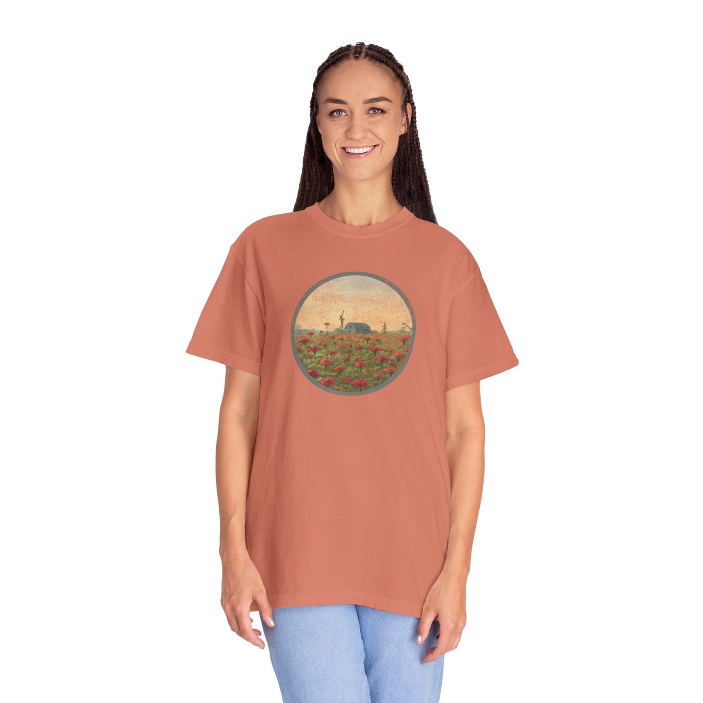 Field of Zinnias Graphic T-Shirt