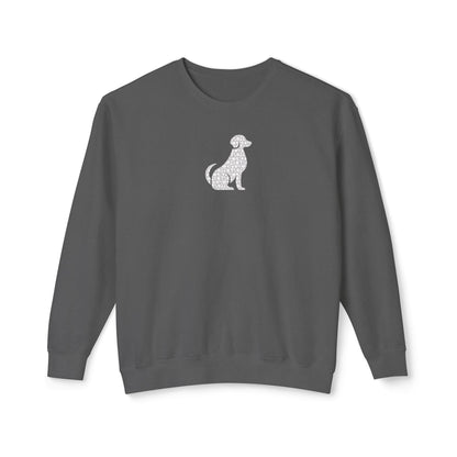 Dog Floral Silhouette Lightweight Sweatshirt
