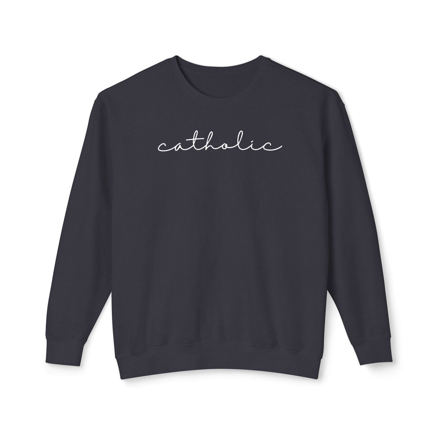 Catholic Script Lightweight Sweatshirt
