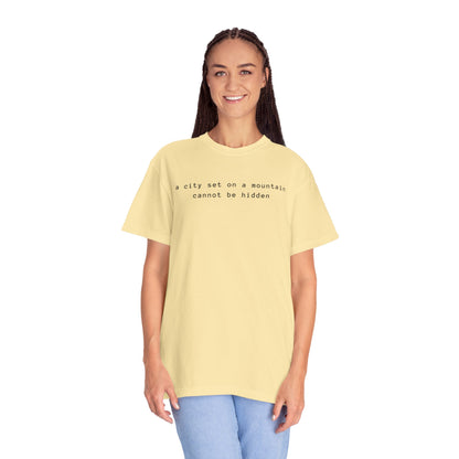 Matthew 5:14 - A City Set on a Mountain - Graphic T-Shirt