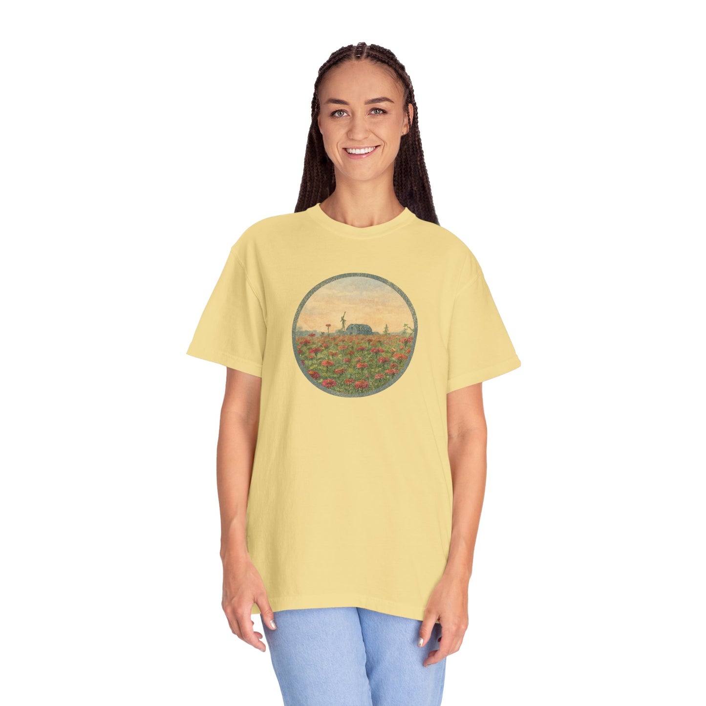 Field of Zinnias Graphic T-Shirt