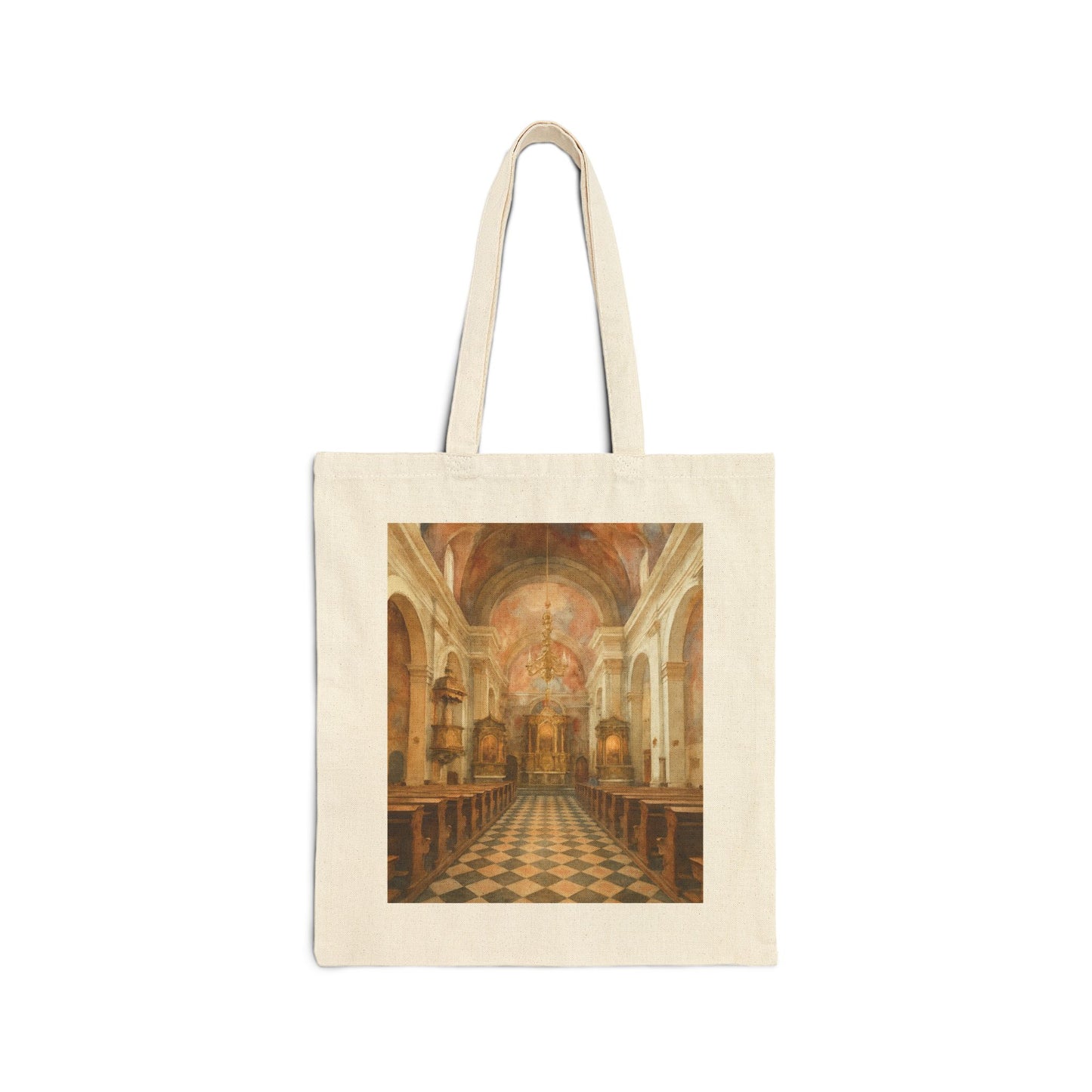 Church of the Annunciation in Ljubljana Watercolor Tote