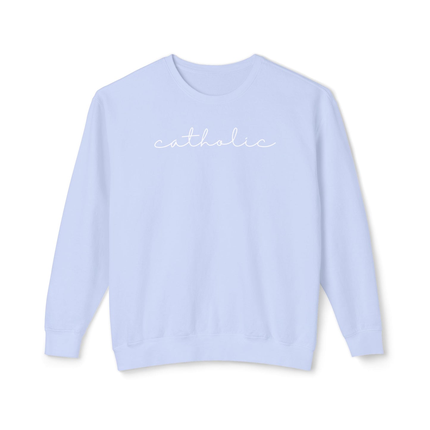 Catholic Script Lightweight Sweatshirt