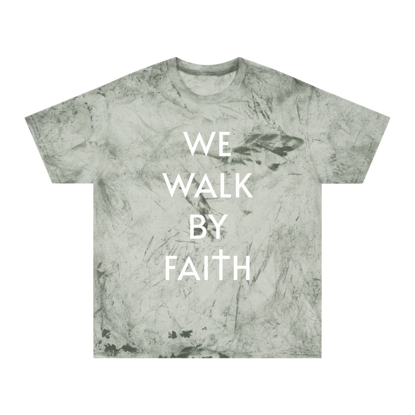 2 Corinthians 5:7 - We Walk By Faith - Tye Dye Version T-Shirt