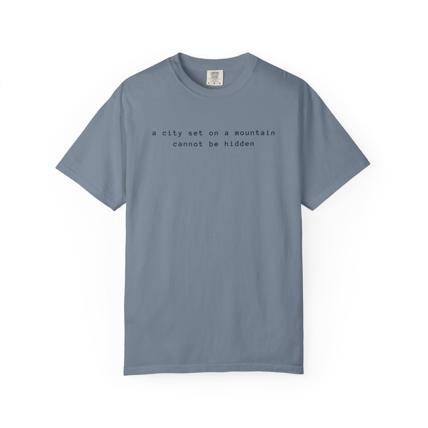 Matthew 5:14 - A City Set on a Mountain - Graphic T-Shirt