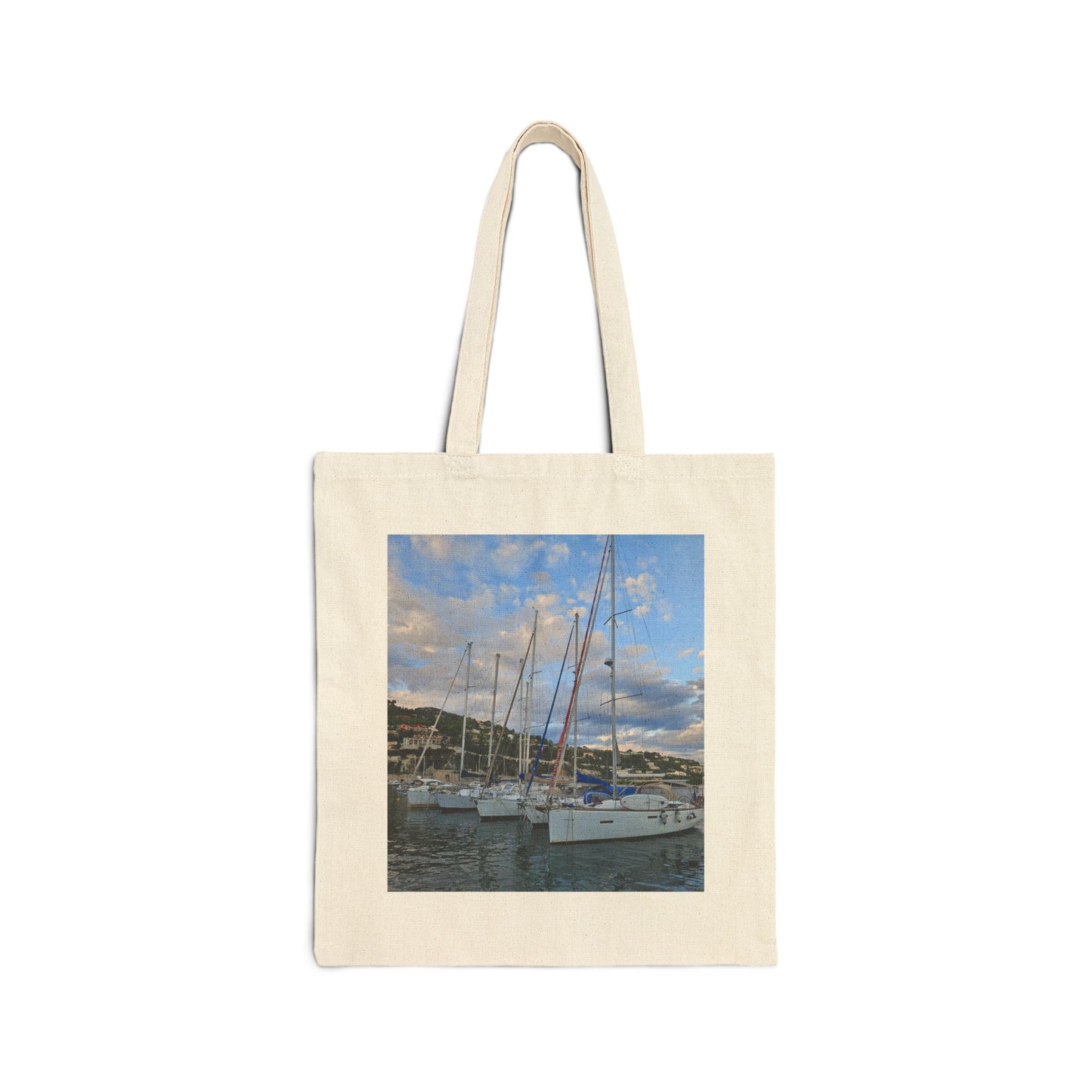 Villefranche-sur-Mer Tote Bag – Cotton Canvas France Travel Souvenir