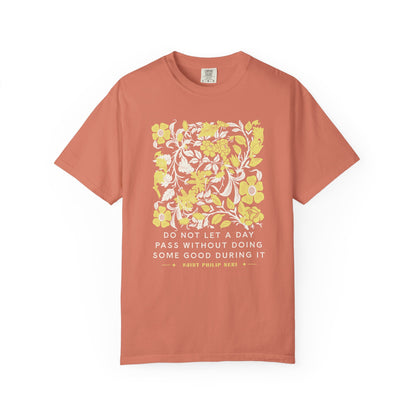 Saint Philip Neri Floral Graphic T-Shirt