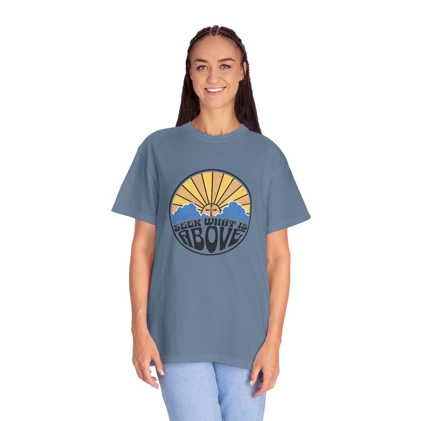 Seek What is Above Graphic T-Shirt
