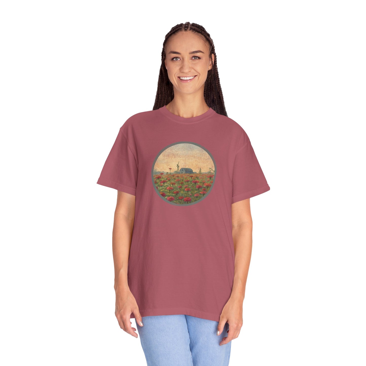 Field of Zinnias Graphic T-Shirt