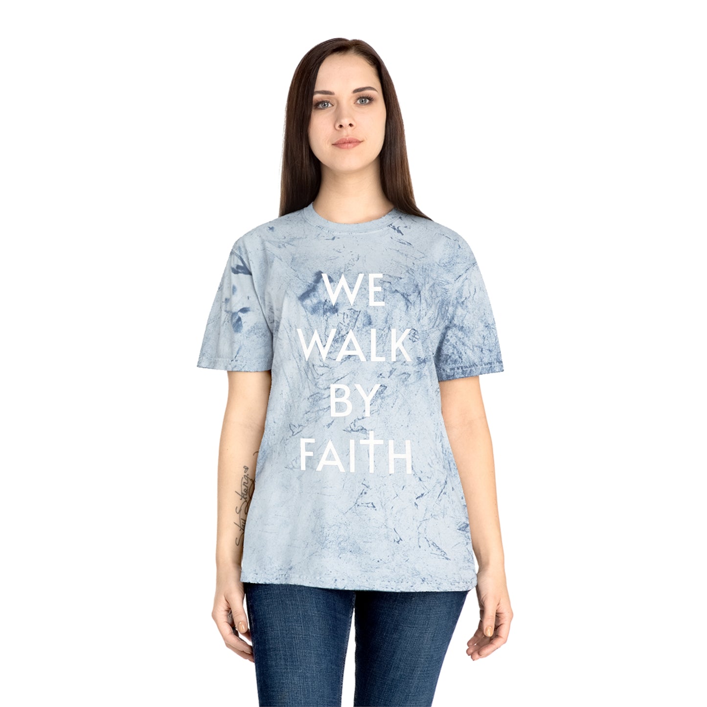 2 Corinthians 5:7 - We Walk By Faith - Tye Dye Version T-Shirt