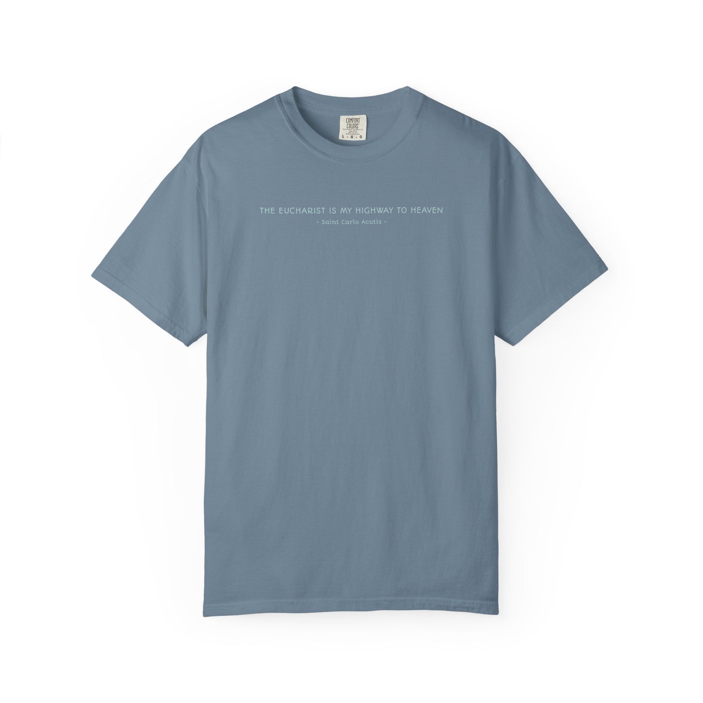 Saint Carlo Acutis - Eucharist Highway to Heaven - Graphic T-Shirt