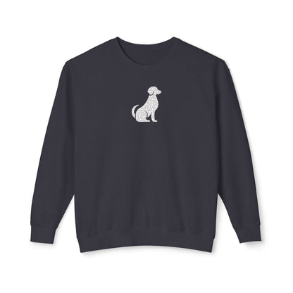 Dog Floral Silhouette Lightweight Sweatshirt