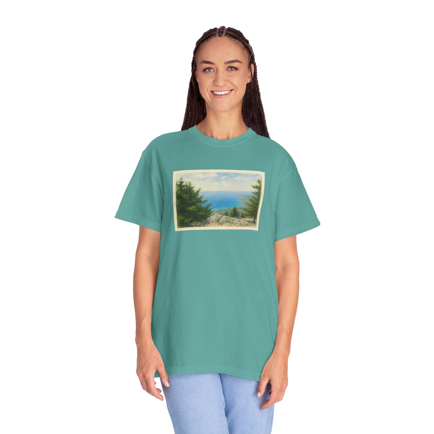 Greece Watercolor Graphic T-Shirt