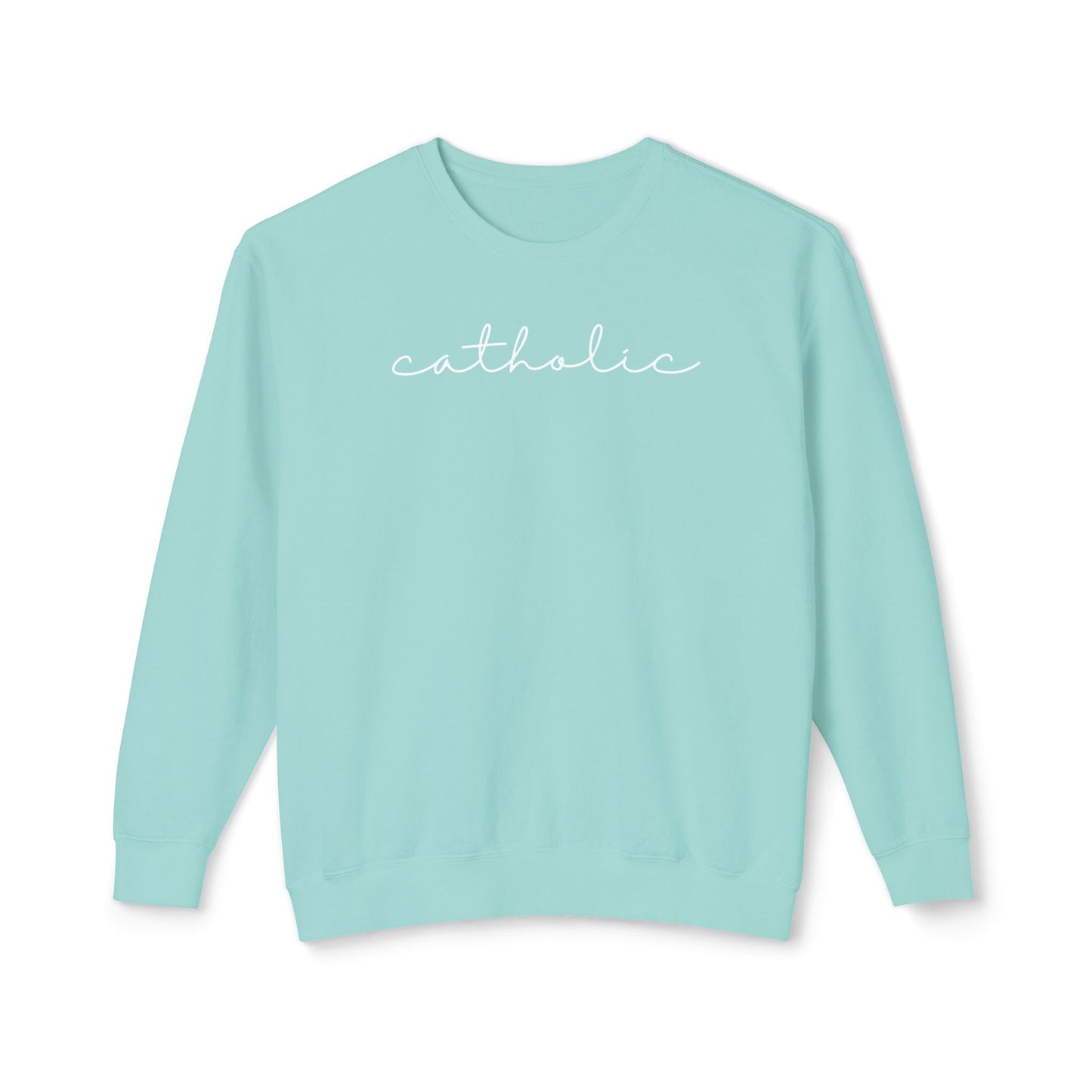 Catholic Script Lightweight Sweatshirt