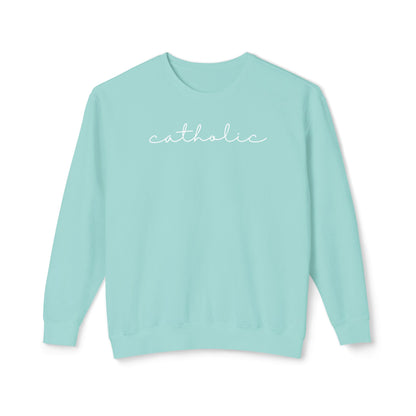 Catholic Script Lightweight Sweatshirt