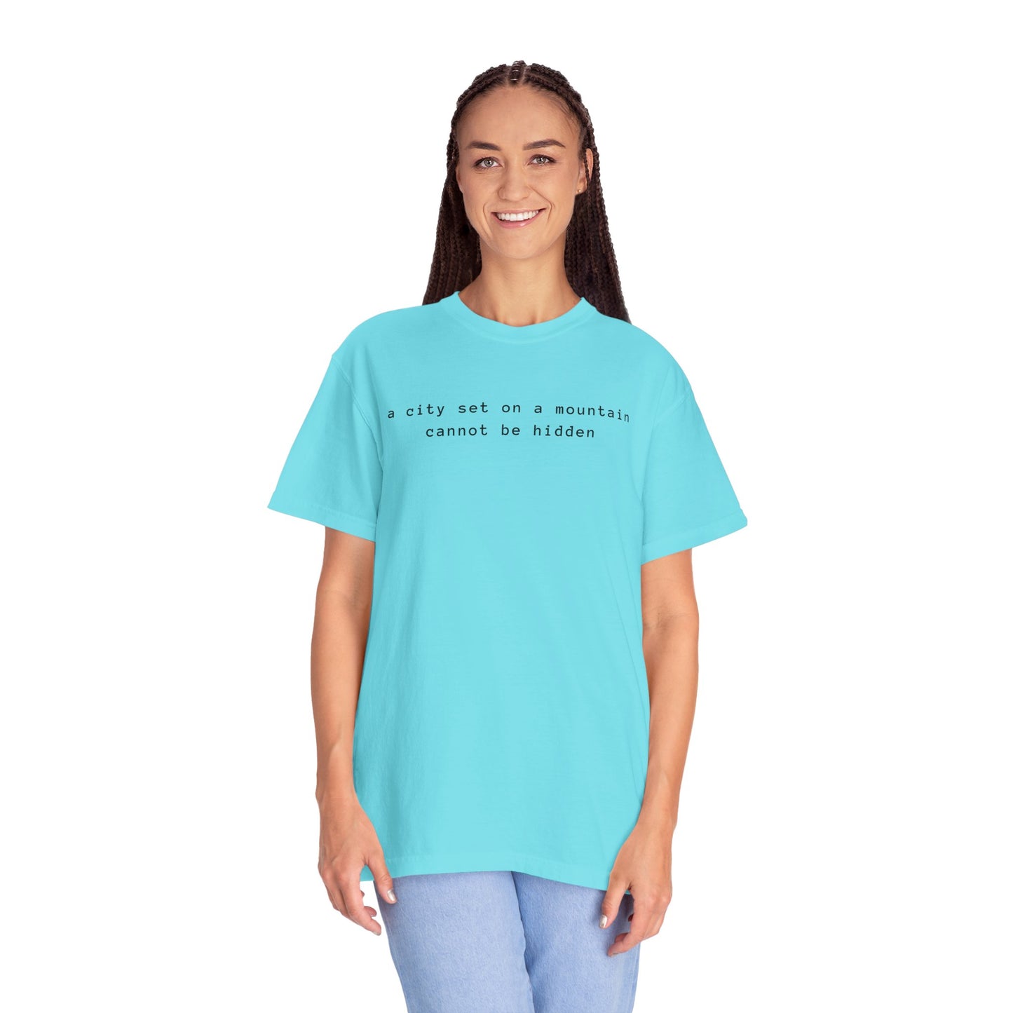 Matthew 5:14 - A City Set on a Mountain - Graphic T-Shirt
