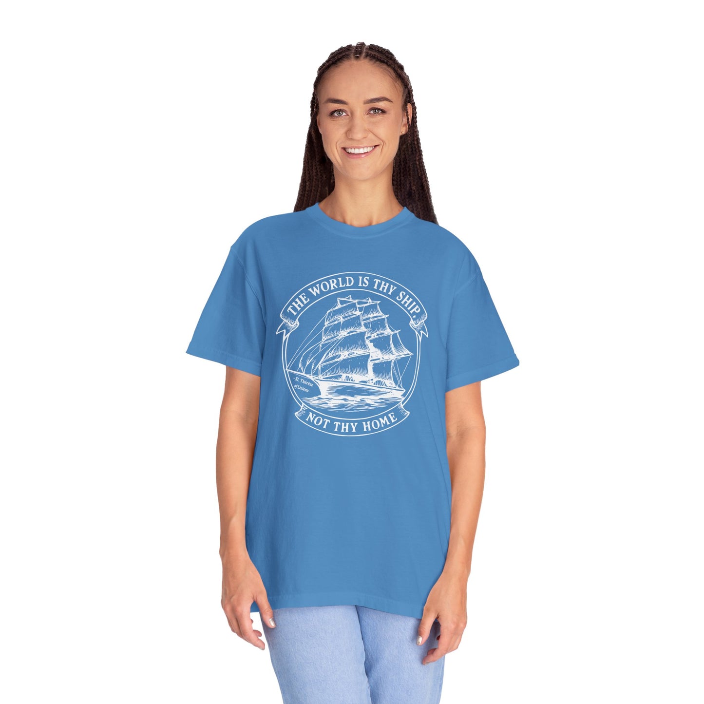 Saint Thérèse of Lisieux - World is Thy Ship - Graphic T-Shirt