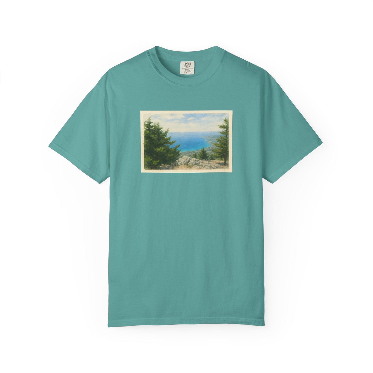 Greece Watercolor Graphic T-Shirt