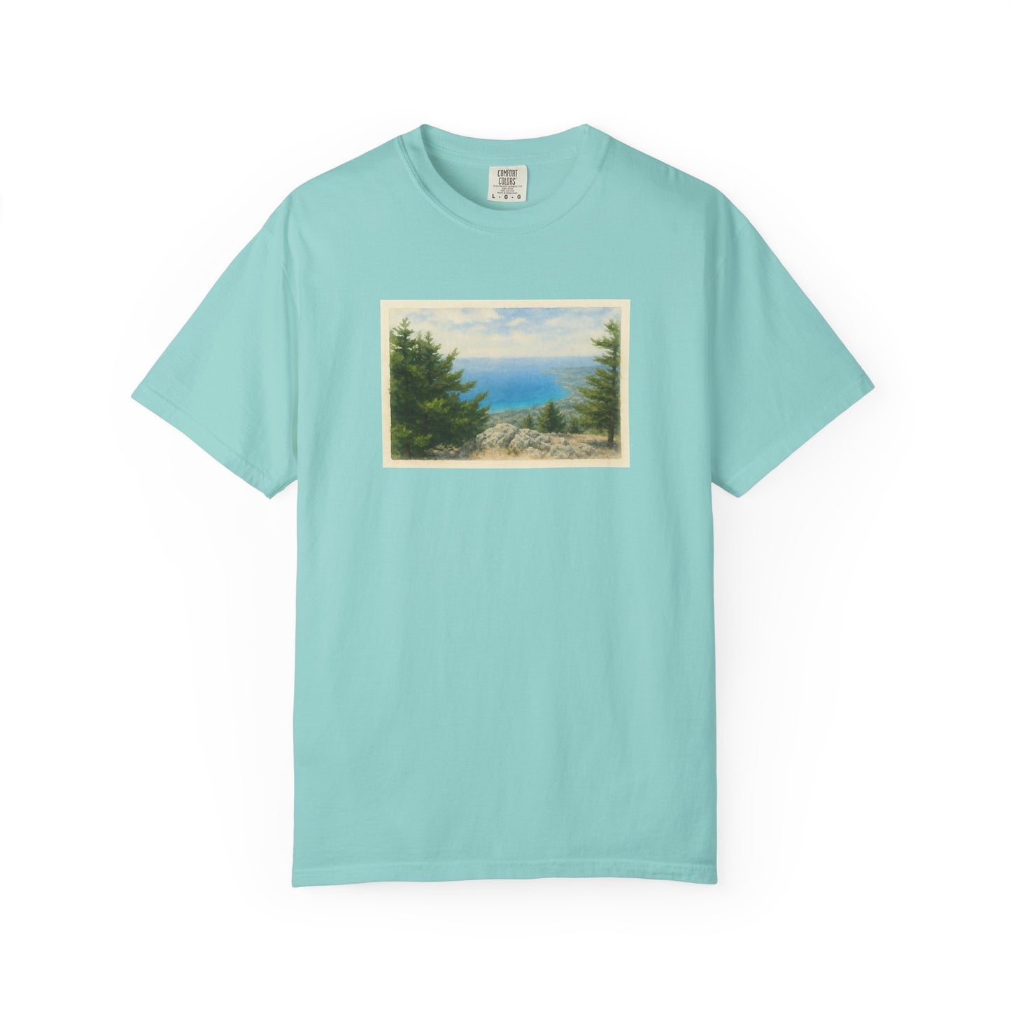 Greece Watercolor Graphic T-Shirt