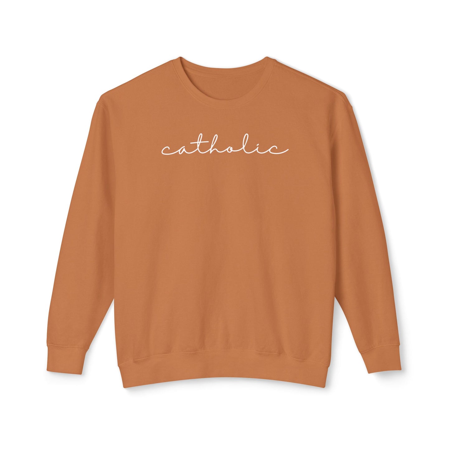 Catholic Script Lightweight Sweatshirt