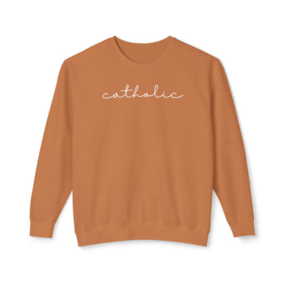 Catholic Script Lightweight Sweatshirt
