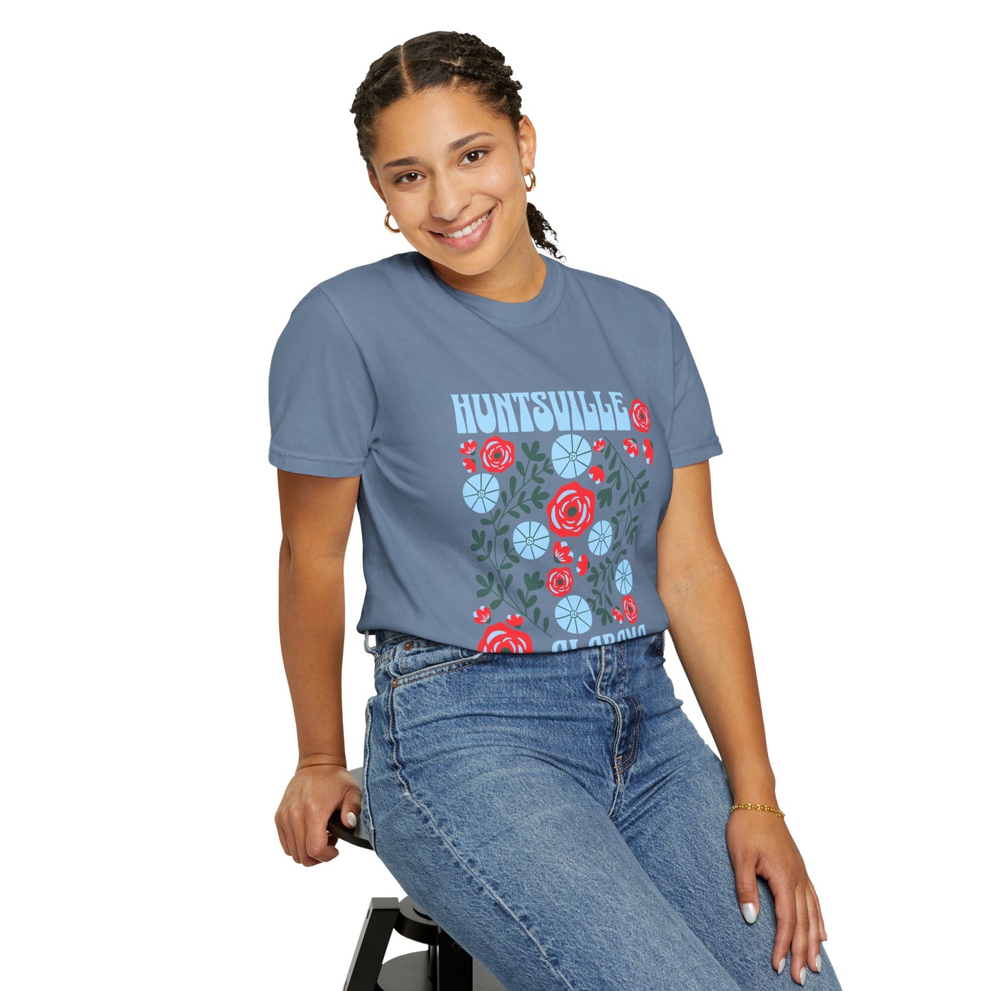 Floral Huntsville 100% Cotton T-Shirt
