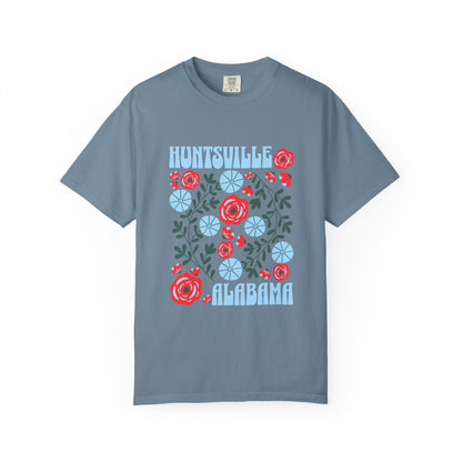 Floral Huntsville 100% Cotton T-Shirt