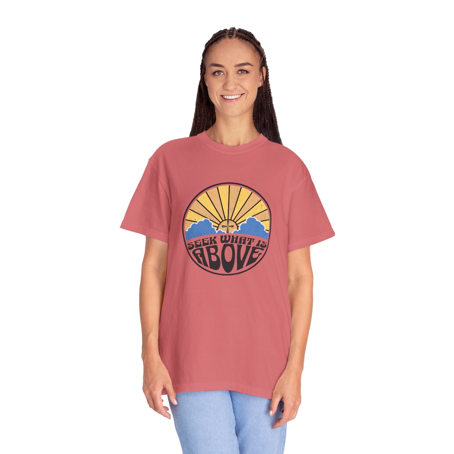 Seek What is Above Graphic T-Shirt